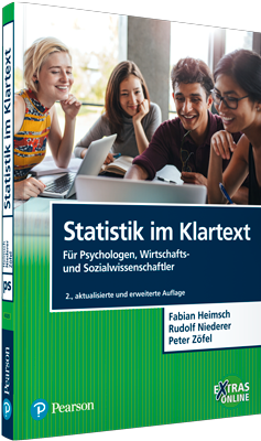Cover Fabian Heimsch, Rudolf Niederer, Peter Zöfel: Statistik im Klartext